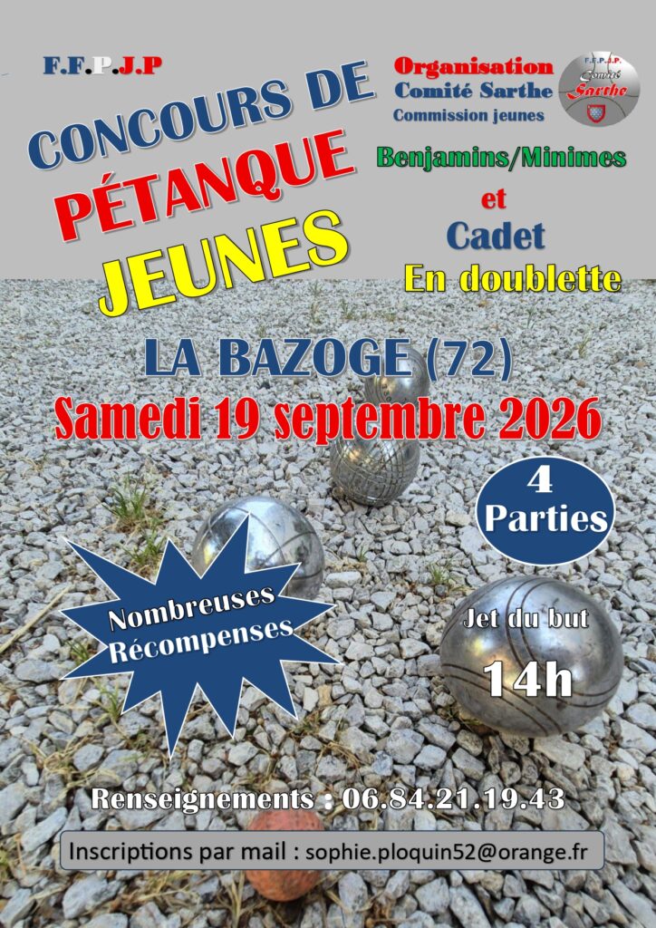 concours jeunes la bazoge
